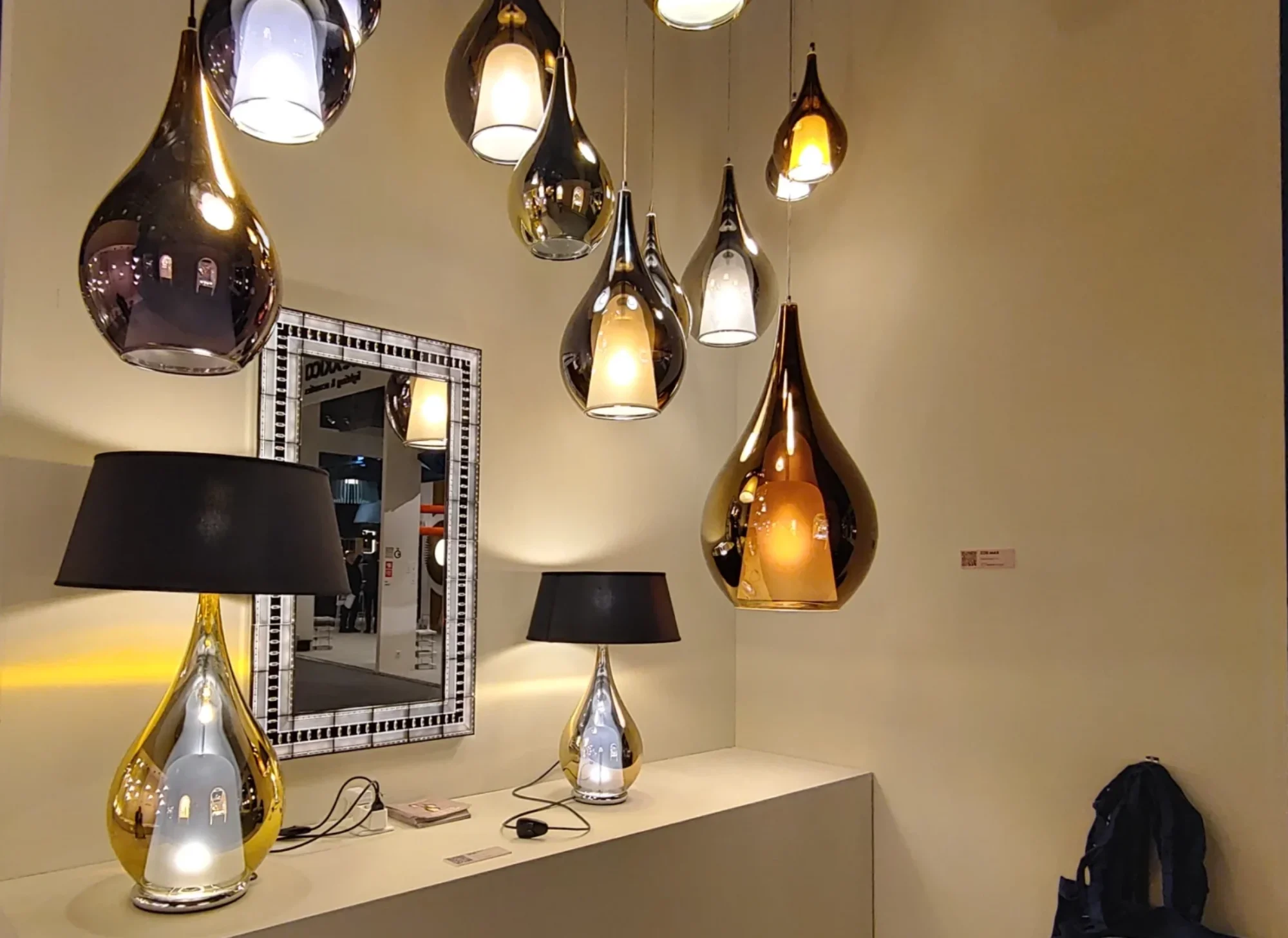 Zoe glaslampen in verschillende kleuren,handgeblazen verlichting van Cangini & Tucci