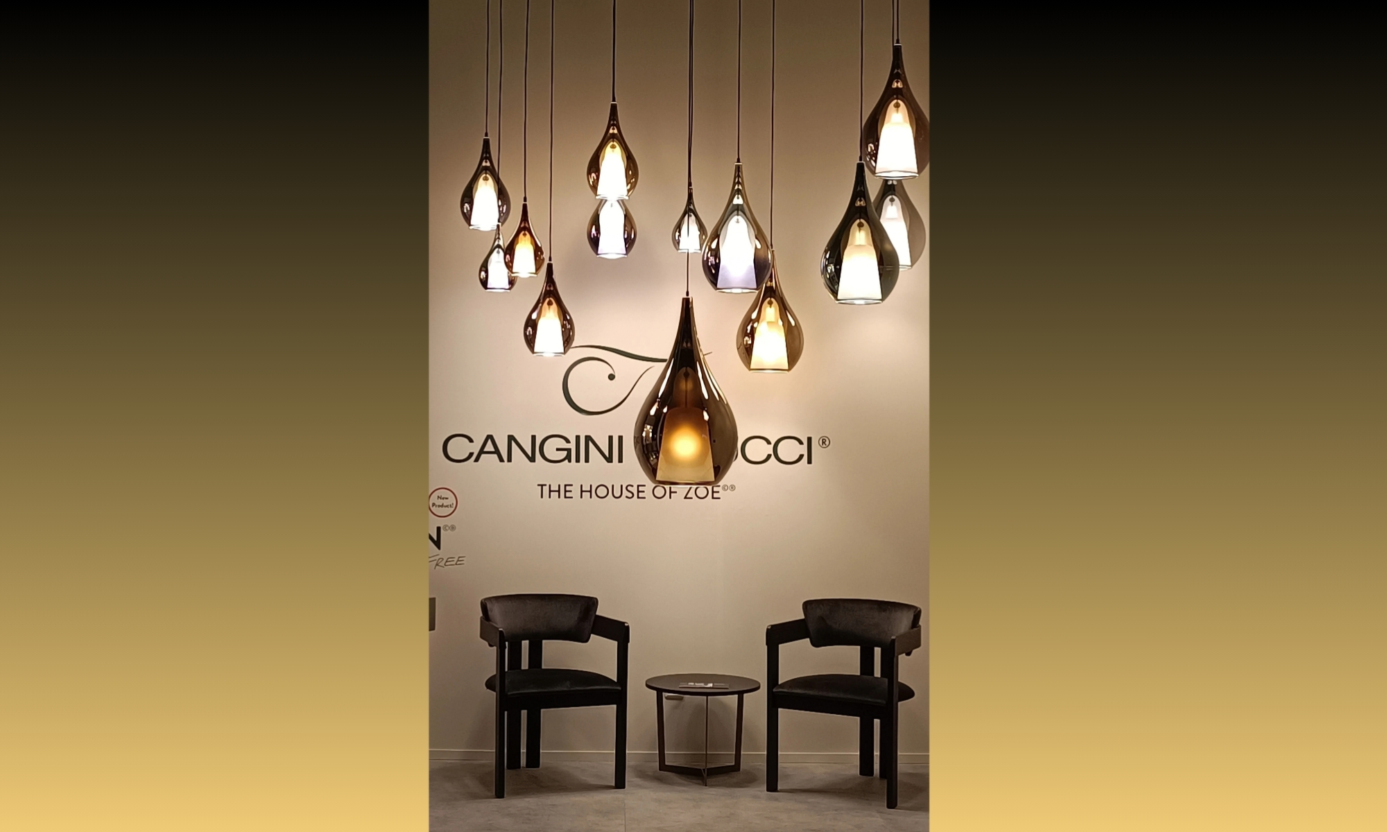 cluster Zoe lampen cangini en tucci luxueus geblazen glas