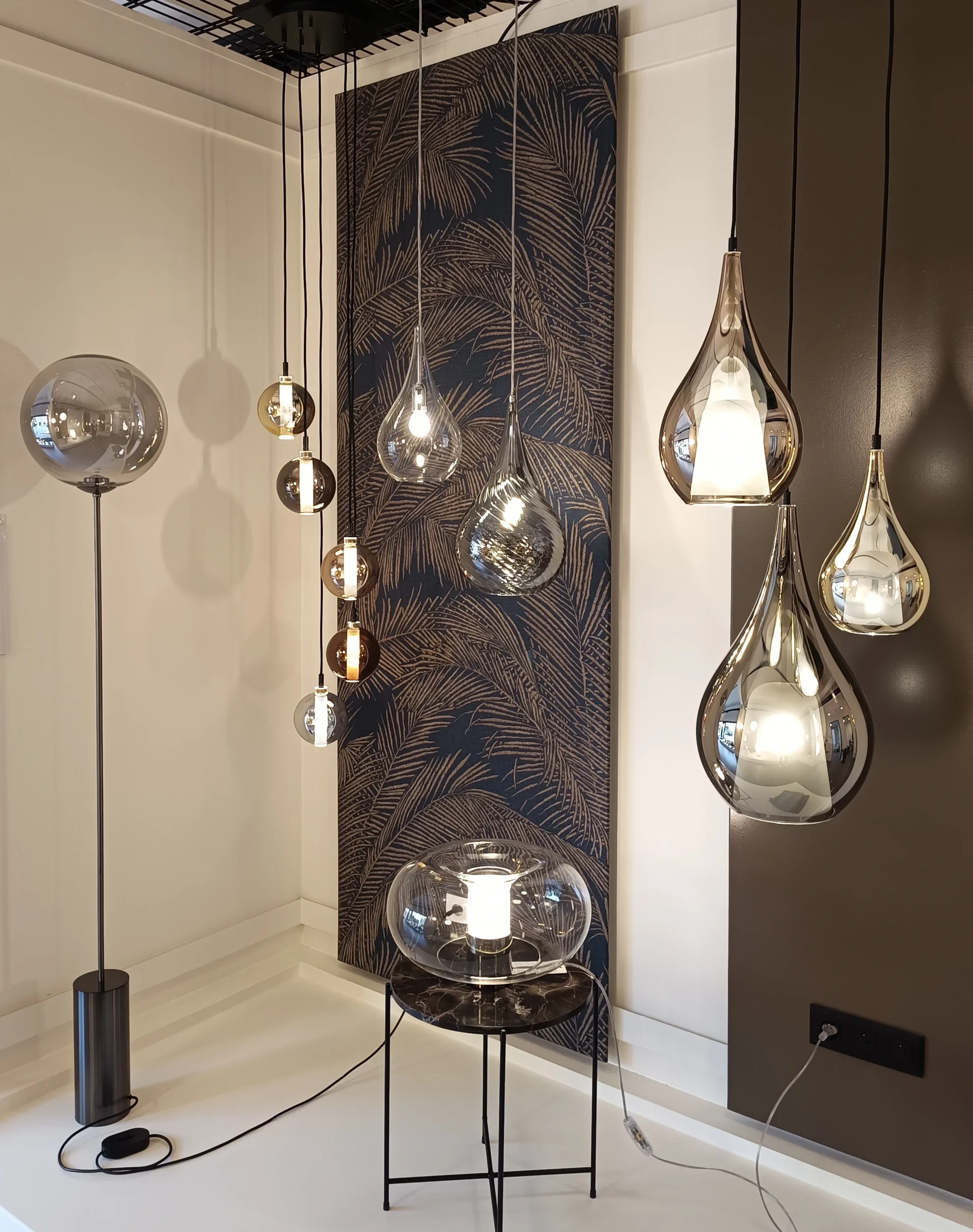decoratieve glaslampen van Canini & Tucci aardekleuren